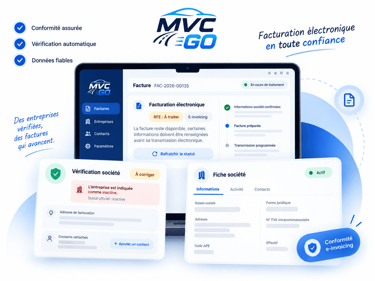 Facturation électronique et Factur-X avec MVC GO
